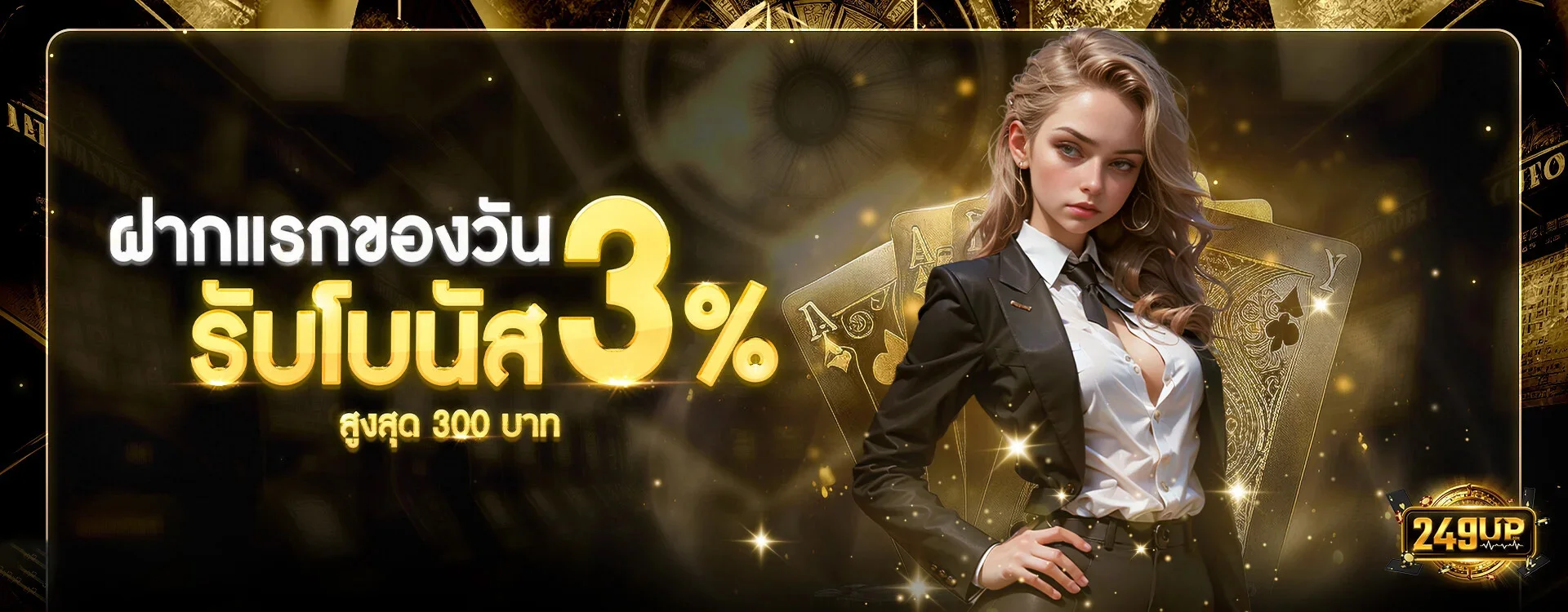 ฝากแรกของวันรับ 3% by 249up เข้าสู่ระบบ